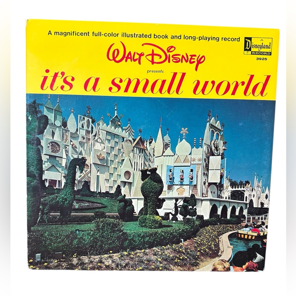 Disney It’s A Small World Storybook LP Disneyland Records 3925 VTG 1964 HTF Nice